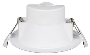 PRIOS Prios LED лампа за вграждане Rida, комплект от 10 броя, бяла, 15 cm, CCT, IP44, Затъмняване, Бял, Баня, Алуминий, Модерен, Осветителни тела за вграждане кръгли