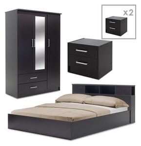 Комплект мебели за ученическа спалня Nap Pako World Wenge 80x37x123 cm