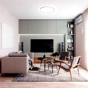 Tint Müller Licht Smart LED таванска лампа Amela, Ø 50 cm, Затъмняване, Бял, Дневна/трапезария, Пластмаса