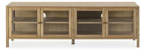 Маса за телевизор от декор от дъб в естествен цвят 160x50x40 cm Ceci – MOME