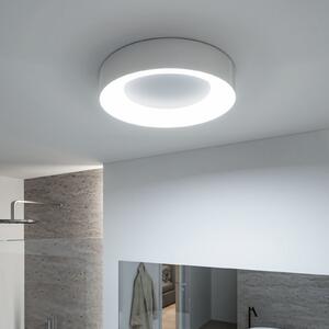 Paulmann HomeSpa Casca LED таванска лампа Ø40cm, бяла/алуминий, IP44, Затъмняване, Металик, Баня, Метал, Модерен