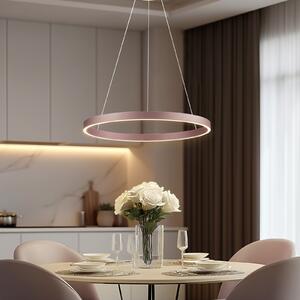 Lucande Smart LED висящо осветително тяло Yonam, кафе, 1 лампа, Tuya, Затъмняване, Кафяв / ръждив, Дневна/трапезария, Алуминий, Модерен