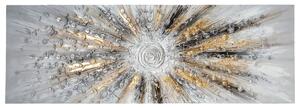 Картина atmosphera Kylia, Ръчно рисувано платно 150x150 см, Златна, Асорти дизайни