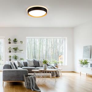JUST LIGHT. GmbH LED осветление за таван Emilia 3-степенно димируемо черно, Затъмняване, Черен, Дневна/трапезария, Метал, Модерен