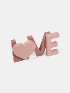 Sinsay - Самостоятелно стояща декорация LOVE - розов