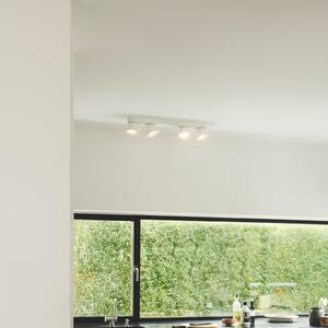 Nordlux Downlight Pitcher, GU10, четирипламенна, метал, бяла, Затъмняване, Бял, Дневна/трапезария, Метал, Модерен