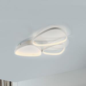 JUST LIGHT. GmbH LED осветление за таван Pebbles, бяло, с възможност димиране, Затъмняване, Бял, Коридор, Метал, Модерен