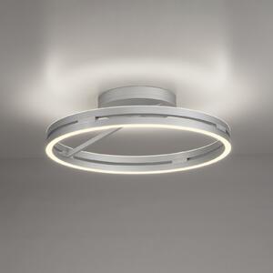 PURE LED таванска лампа Loop, алуминий, метал, Ø 60 cm CCT, Затъмняване, Металик, Дневна/трапезария, Алуминий, Модерен, Кръгъл директен таван