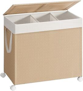 Модулен кош за пране Songmics, натурален, LCB602N01, 66.5 x 37.5 x 65 см