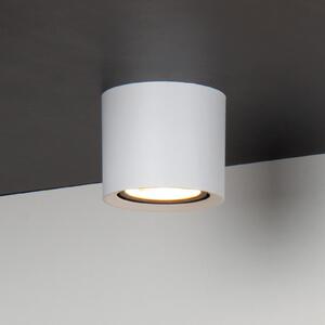 Lucide Светодиоден спот за таван Fedler, Ø 12 cm, бял, с възможност затопляне,, Затъмняване, Бял, Дневна/трапезария, Алуминий