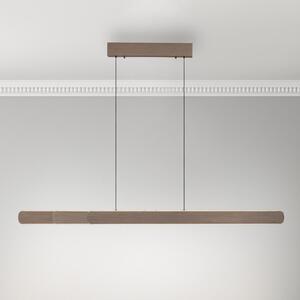 Paul Neuhaus LED висяща лампа Adriana, кафява, дължина 160 cm, Затъмняване, Кафяв / ръждив, Дневна/трапезария, Алуминий, Модерен