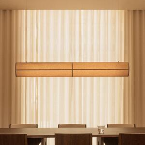 Audo Copenhagen Пендел Hashira Linear, естествен цвят, дължина 140 cm, Затъмняване, Бежов, Дневна/трапезария, Плат / текстил