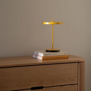 UMAGE LED акумулаторна настолна лампа Asteria Move sun yellow uni, 31cm, Затъмняване, Жълт, Дневна/трапезария, Метал, Дизайн