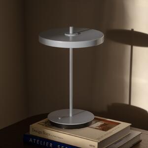 UMAGE LED акумулаторна настолна лампа Asteria Move fog grey uni, 31cm, Затъмняване, Сив, Дневна/трапезария, Метал, Дизайн