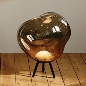 Tom Dixon LED акумулаторна лампа за тераса Melt large, бронзов цвят, Затъмняване, Бронзов / античен месинг, Пластмаса, Дизайн, Стояща сянка