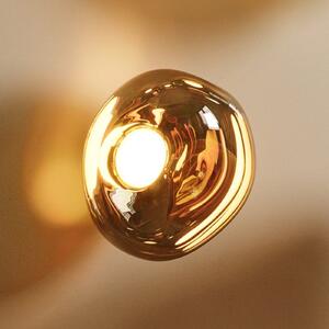 Tom Dixon LED стенна лампа Melt на Dixon, Ø 50 cm, бронзов цвят, Затъмняване, Бронзов / античен месинг, Дневна/трапезария, Пластмаса, Дизайн