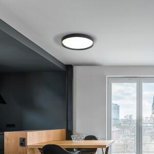 ACB ILUMINACIÓN LED таванна лампа Minsk, черна, Ø 60cm, Casambi, 42 W, CCT, Затъмняване, Черен, Дневна/трапезария, Метал, Модерен