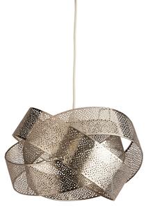 Searchlight Висяща лампа Steffi, сива, метал, Ø 35 cm, E27, Затъмняване, Сив, Дневна/трапезария, Метал, Модерен