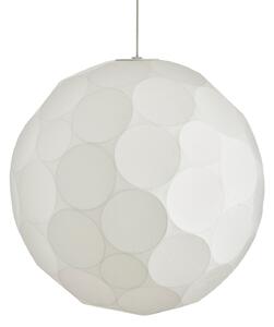 Tom Dixon висяща лампа Soft, Ø 60 cm, бяла, пластмаса, E27, Затъмняване, Бял, Дневна/трапезария, Пластмаса, Дизайн, Глобус