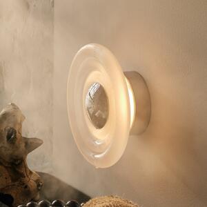 Tom Dixon LED стенна лампа Press Sphere Mini, матирана Ø 22 cm, Затъмняване, Бял, Баня, Стъкло, Дизайн