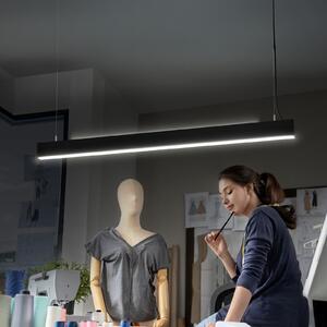 OSRAM LED висяща лампа Office line Cuboid черна 4.000 K DIM, Затъмняване, Черен, кабинет / офис, Алуминий, Модерен