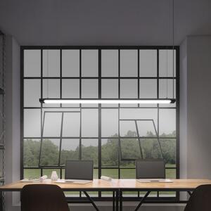 OSRAM LED висяща лампа Office line Slab черна 4.000 K DIM, Затъмняване, Черен, кабинет / офис, Алуминий, Модерен