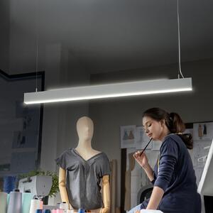 OSRAM LED висяща лампа Office line Cuboid бяла 4.000 K DIM, Затъмняване, Бял, кабинет / офис, Алуминий, Модерен