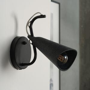 OSRAM стенна лампа Decor Bell, черна, стомана, E27, Затъмняване, Черен, Дневна/трапезария, Метал, Модерен
