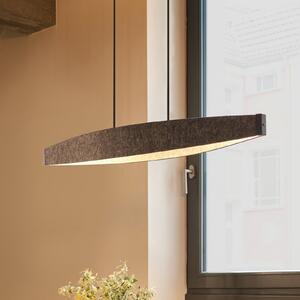 OSRAM LED висяща лампа Decor Flat Felt, сива, филц, 3000 K, Сив, Дневна/трапезария, Плат / текстил, Модерен