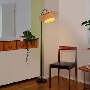 OSRAM стояща лампа Decor Stripes, бежова, текстил, E14, Бежов, Дневна/трапезария, Плат / текстил