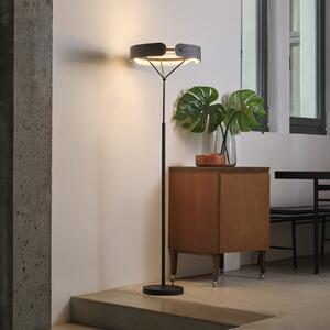 OSRAM LED стояща лампа Decor Curve Felt, сива, филц, 3000 K, Сив, Дневна/трапезария, Плат / текстил, Модерен