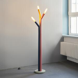 OSRAM стояща лампа Decor Straw, 3-пламъчна, цветна, стомана, E27, Многоцветен, Дневна/трапезария, Метал, Модерен