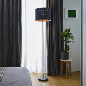 OSRAM стояща лампа Decor Felt Weaving Cans, сива, 1-ф., E27, Сив, Дневна/трапезария, Плат / текстил