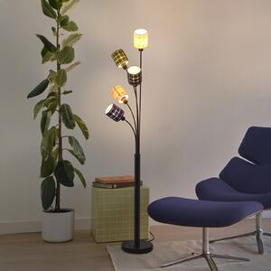 OSRAM стояща лампа Decor Felt Weaving Cans, цветна, 5-пластмасова, E14, Многоцветен, Дневна/трапезария, Плат / текстил