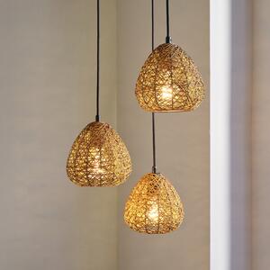 OSRAM висяща лампа Decor Paper Drop, 3-лампова, кръгла, бежова, E27, Затъмняване, Бежов, Дневна/трапезария, Хартия / картон, Къща в провинцията / Рустик
