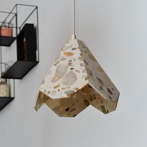 OSRAM висяща лампа Decor Gleam Flower, терацо, бежова, E27, Затъмняване, Бежов, Дневна/трапезария, Мрамор