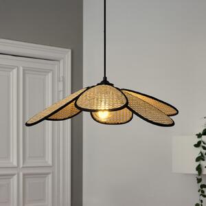 OSRAM висяща лампа Decor Rattan Daisy, Ø 58 cm, бежова, E27, Затъмняване, Бежов, Дневна/трапезария, Дървесина, Средиземноморски