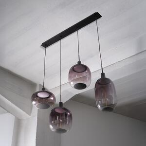OSRAM висяща лампа Decor Needle Linear, сива, стомана, 4-fl. E27, Затъмняване, Сив, Дневна/трапезария, Метал, Модерен