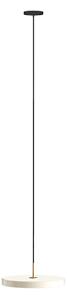 UMAGE LED висяща лампа Asteria Plus Medium перлено бяла Ø 43cm CCT, Затъмняване, Бежов, Дневна/трапезария, Метал, Дизайн
