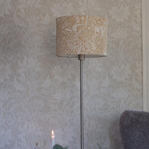PR Home Стелажна лампа Amy, жълто/сиво, височина 150 cm, текстил, E27, Сив, Дневна/трапезария, Плат / текстил