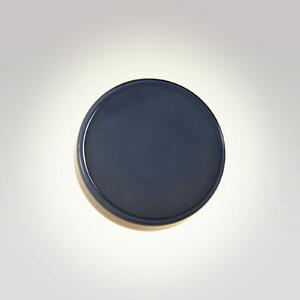 MARSET LED стенна лампа Caramel, синя, Ø 22 cm, TRIAC, стъкло, Затъмняване, Син, Дневна/трапезария, Стъкло, Дизайн
