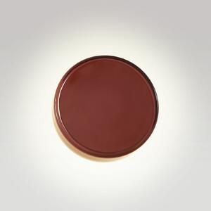 MARSET LED стенна лампа Caramel, кафява, Ø 22 cm, TRIAC, стъкло, Затъмняване, Кафяв / ръждив, Дневна/трапезария, Стъкло, Дизайн