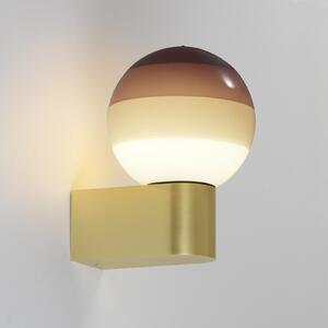 MARSET LED стенна лампа Dipping Light A1, кафява/месинг, Затъмняване, Злато / месинг, Дневна/трапезария, Метал, Дизайн, Глобус