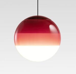 MARSET LED висяща лампа Dipping Light, Ø 13 cm, бордо, Затъмняване, Червен, Дневна/трапезария, Стъкло, Дизайн, Глобус