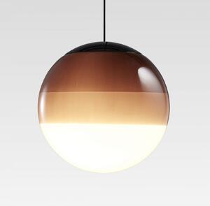 MARSET LED висяща лампа Dipping Light, Ø 13 cm, кафява, Затъмняване, Кафяв / ръждив, Дневна/трапезария, Стъкло, Дизайн, Глобус