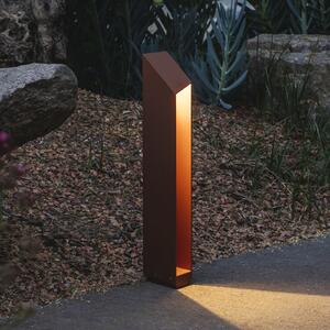 MARSET LED лампа с цокъл Domus височина 55 cm ръждивокафяв алуминий, Затъмняване, Кафяв / ръждив, Алуминий, Дизайн
