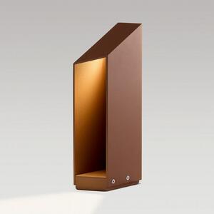 MARSET LED лампа с цокъл Domus височина 37 cm ръждивокафяв алуминий, Затъмняване, Кафяв / ръждив, Алуминий, Дизайн