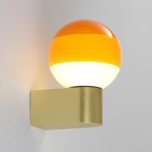 MARSET LED стенна лампа Dipping Light A1, оранжева/златна, Затъмняване, Злато / месинг, Дневна/трапезария, Метал, Дизайн, Глобус