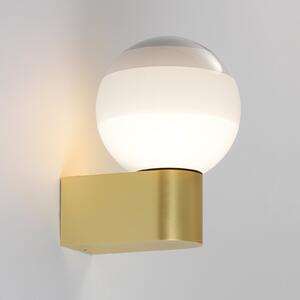 MARSET LED стенна лампа Dipping Light A1, бяла/златна, Затъмняване, Злато / месинг, Дневна/трапезария, Метал, Дизайн, Глобус