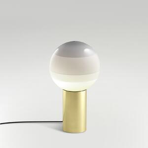 MARSET Настолна лампа Dipping Light S, бяла/месинг, Затъмняване, Бял, Дневна/трапезария, Стъкло, Дизайн